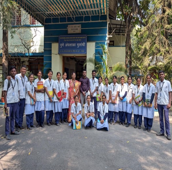 Blind School Visit at A.S.M.T. School of Nursing — photo 1